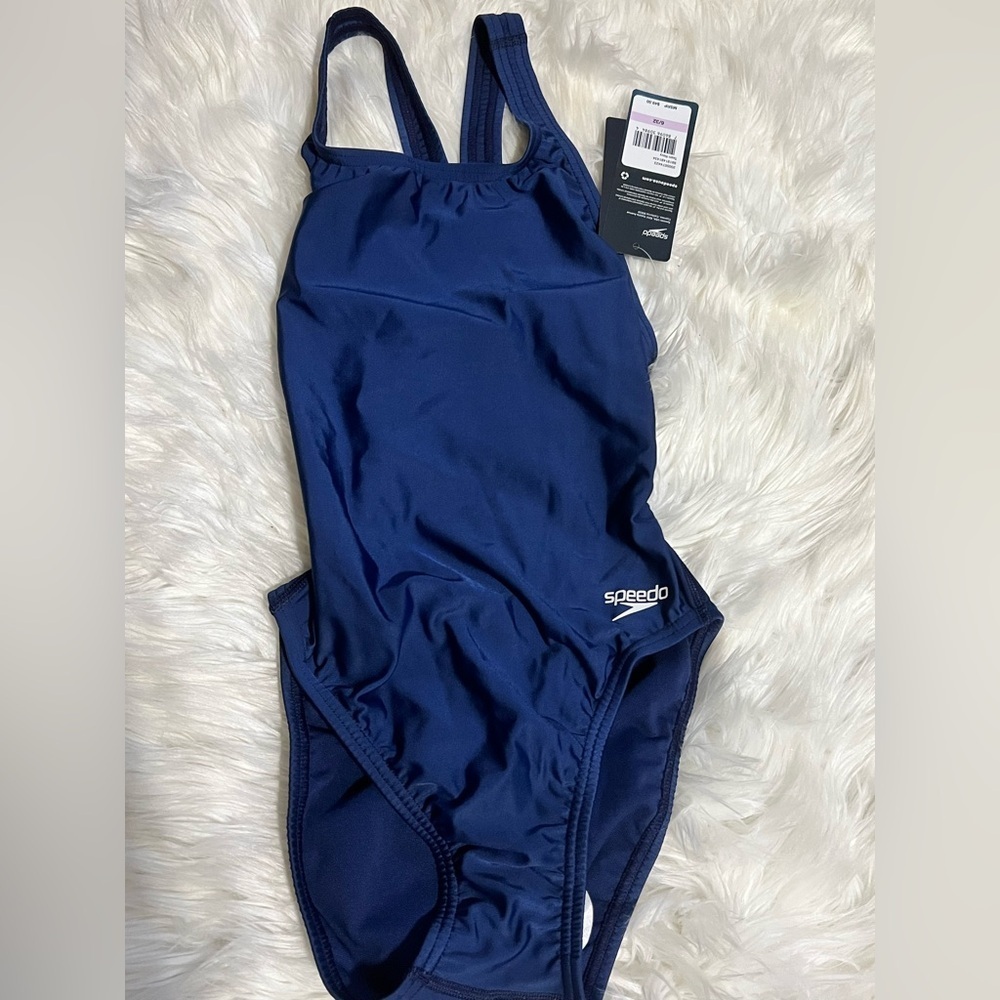 NWT Speedo ProLT Navy Blue One Piece swimsuit -size 6/32